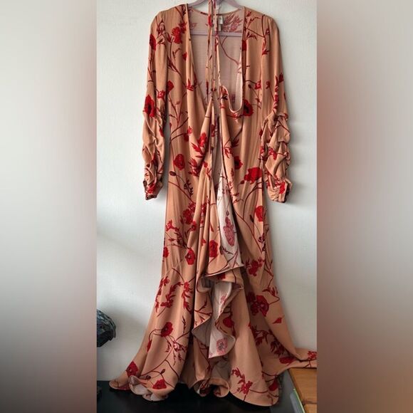 JOHANNA ORTIZ X H&M FLORAL MAXI WRAP DRESS - Picture 3 of 10